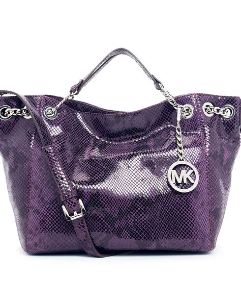 michael kors purple purse|michael kors purple totes.